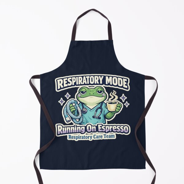 Item preview, Funny Frog Respiratory Therapist Retro Shirt – Respiratory Mode Coffee Lover RT Mascot Gift designed and sold by ClinicalHubs.