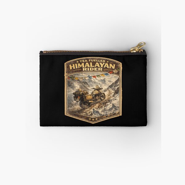 Item preview, Tea Fuelled Himalayan Rider Retro Motorcycle Shirt | Vintage Ladakh Adventure Bike Travel Design designed and sold by Globalcitytees.