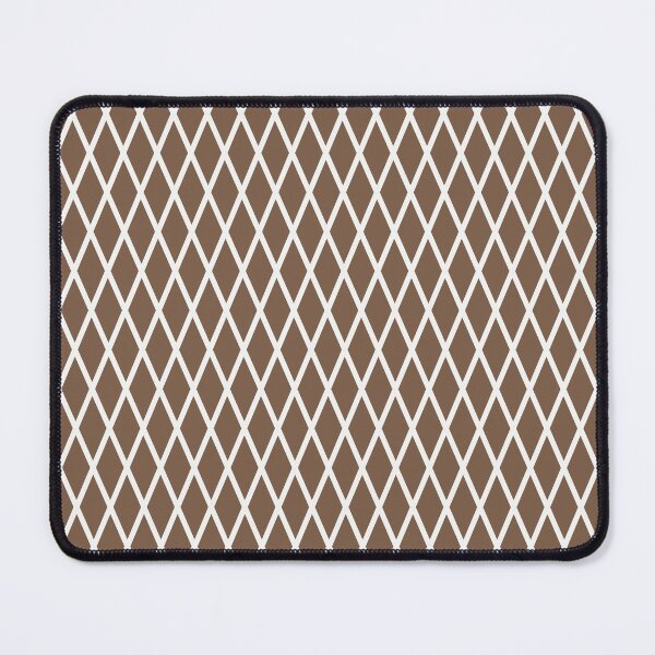 Item preview, Mocha And White Lattice Pattern designed and sold by pattern-archive.