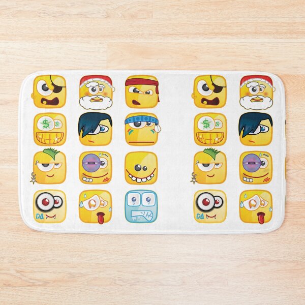 Item preview, Funny Square Emoji Sticker Sheet Urban Cartoon Mascot Pack designed and sold by DesignArtist.ia.