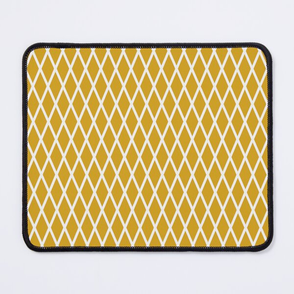 Item preview, Mustard And White Lattice Pattern designed and sold by pattern-archive.