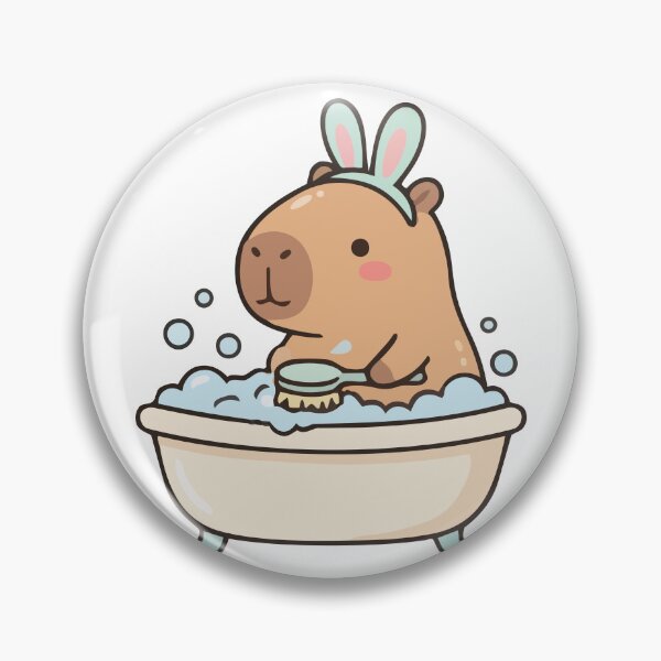 Item preview, Bathing Bunny Capybara designed and sold by KrisGraphic45.