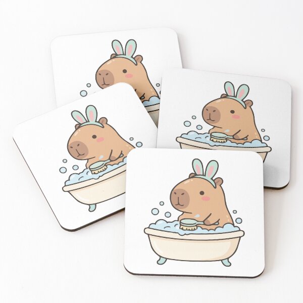 Item preview, Bathing Bunny Capybara designed and sold by KrisGraphic45.