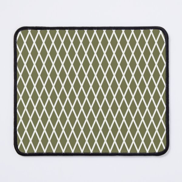 Item preview, Olive And White Lattice Pattern designed and sold by pattern-archive.