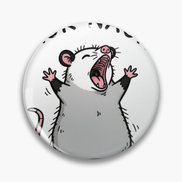 Item preview, Aur Naur Funny Screaming Opossum Meme designed and sold by JossDesign15.
