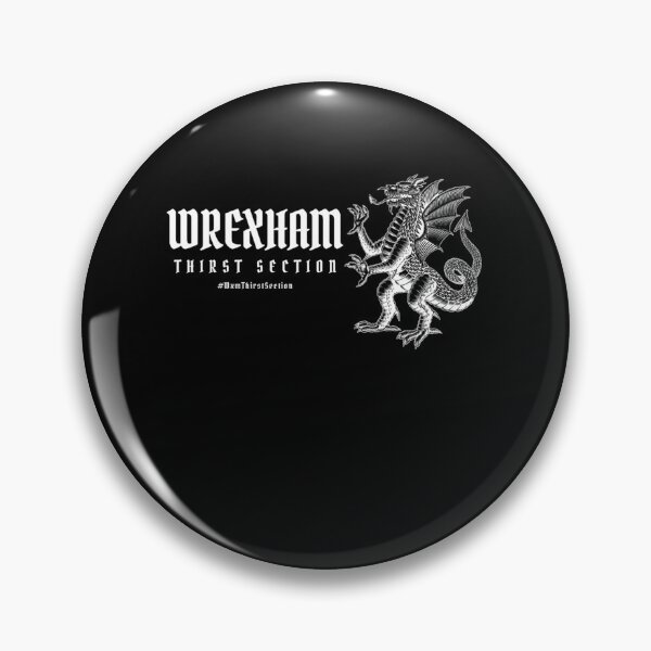 Item preview, Wrexham Thirst Section Illustration (Black) designed and sold by MinesSticker.