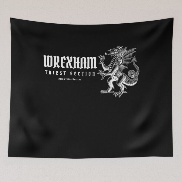 Item preview, Wrexham Thirst Section Illustration (Black) designed and sold by MinesSticker.