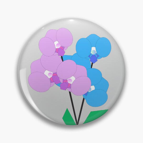 Item preview, Bauhaus Orchid Flowers Abstract Geometric Floral Art designed and sold by Mandarynkashop.