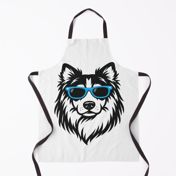 Item preview, Cool Collie with Blue Sunglasses Art - Cute Dog Illustration designed and sold by myforestfog.