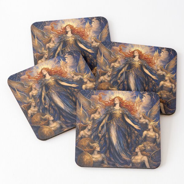 Item preview, The Golden Host of Freya | Norse Mythology Art  designed and sold by Stoneflower-Art.