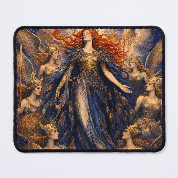 Item preview, The Golden Host of Freya | Norse Mythology Art  designed and sold by Stoneflower-Art.