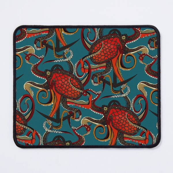 Item preview, octopus ink teal designed and sold by scrummy.