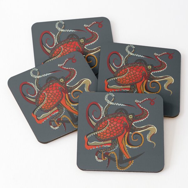 Item preview, octopus ink gunmetal designed and sold by scrummy.