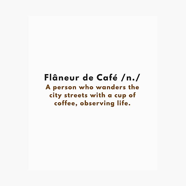 Item preview, Coffee Flaneur: The Art of Wandering & Slow Living designed and sold by Mandarynkashop.