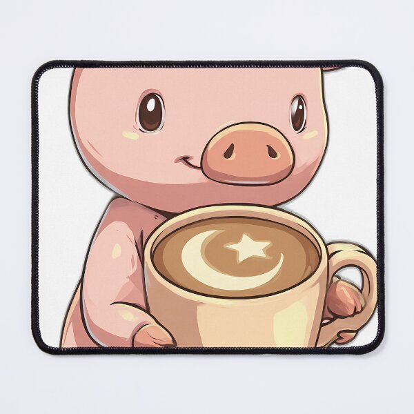 Item preview, Cozy Coffee Piglet designed and sold by pumsquare.