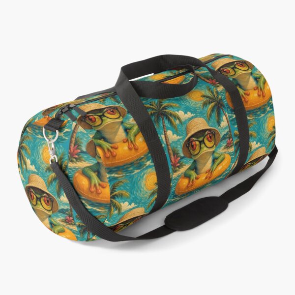 Item preview, Red-eyed Tree Frog Summer Beach Vacation Art - Floating in Ocean designed and sold by merchxwear.