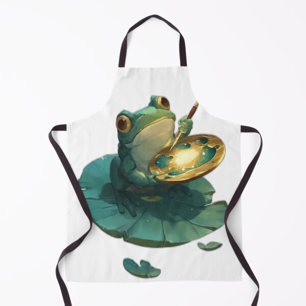 Item preview, Lotus Leaf Artist Frog designed and sold by pumsquare.