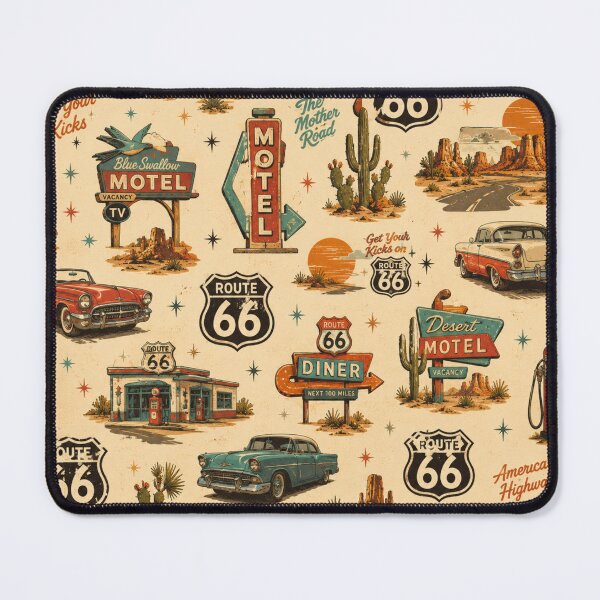 Item preview, Retro Route 66 Desert Pattern designed and sold by PamLeeDesign.
