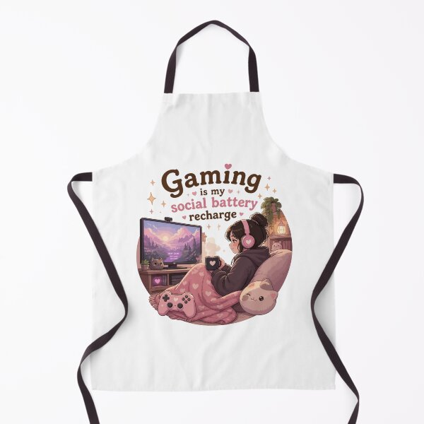 Item preview, Gaming Is My Social Battery Recharge | Cozy Introvert Gamer Girl designed and sold by SarkisovaNune.