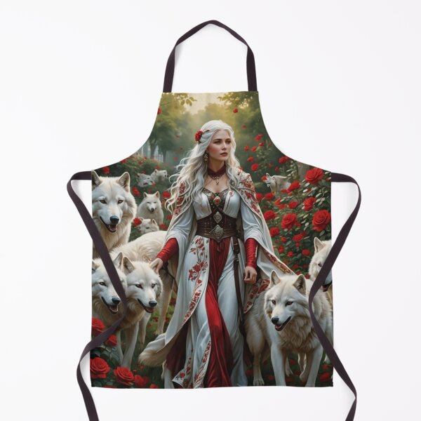 Item preview, Alpha: Goddess of the White Wolf Pack Cosmic Companion Wild Art designed and sold by highvibz72.