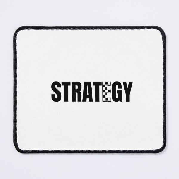Item preview, Smart Chess Strategy Typographic Line Art designed and sold by GiggleInkTees.