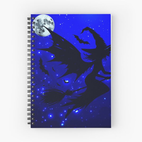 Item preview, flying witch under full moon – dark gothic fantasy  designed and sold by FahdSpaceArt.