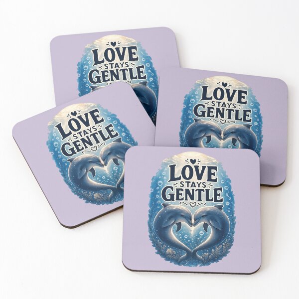Item preview, Love Stays Gentle, Soft Romantic Relationship Aesthetic Design designed and sold by JagrDesigns.