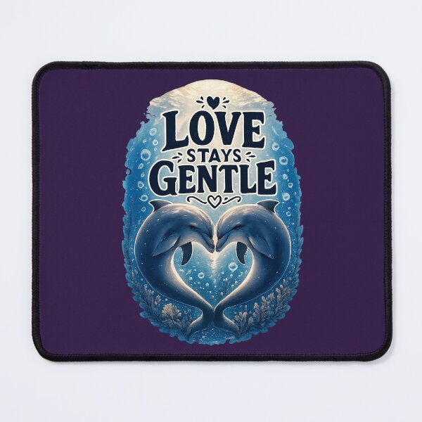 Item preview, Love Stays Gentle, Soft Romantic Relationship Aesthetic Design designed and sold by JagrDesigns.
