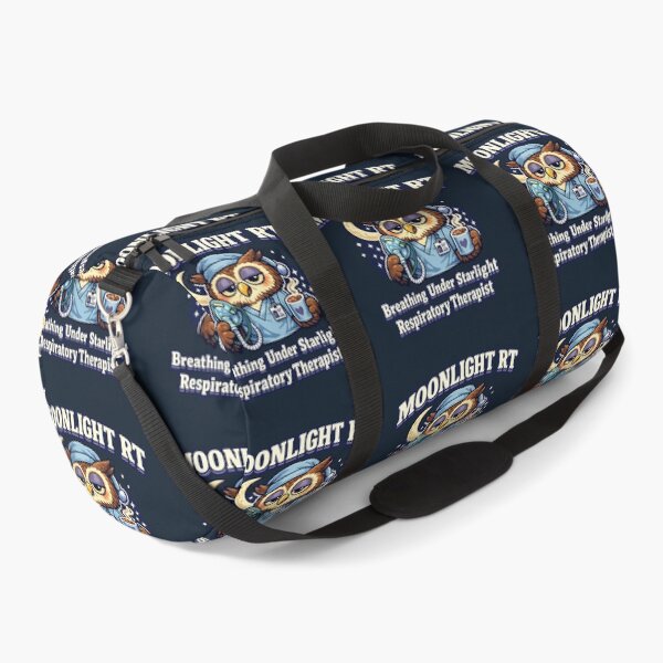 Item preview, Moonlight RT Owl Respiratory Therapist Night Shift Retro Mascot Shirt designed and sold by ClinicalHubs.