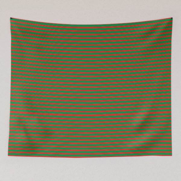 Item preview, Red and Green Horizontal Stripes Seamless Pattern — Christmas Candy Cane Stripe designed and sold by Zaya_art.