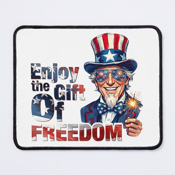 Item preview, Enjoy The Gift Of Freedom - Uncle Sam 4th of July Celebration designed and sold by natopisz.