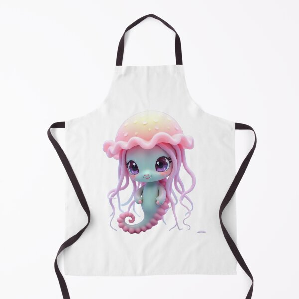 Item preview, Pastel Kawaii Jellyfish Seahorse Character designed and sold by TalyMon.