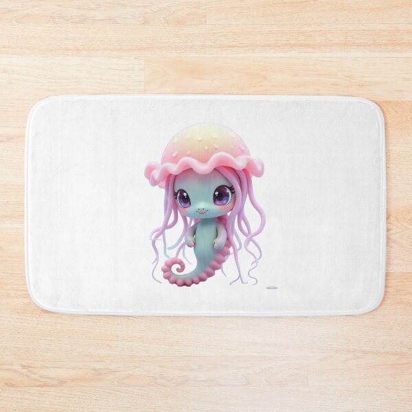 Item preview, Pastel Kawaii Jellyfish Seahorse Character designed and sold by TalyMon.
