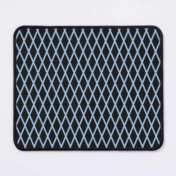 Artikelvorschau, Gittermuster in Schwarz und Hellblau entworfen und verkauft von pattern-archive.