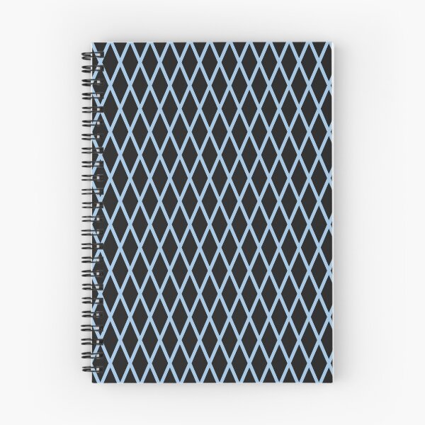 Artikelvorschau, Gittermuster in Schwarz und Hellblau entworfen und verkauft von pattern-archive.