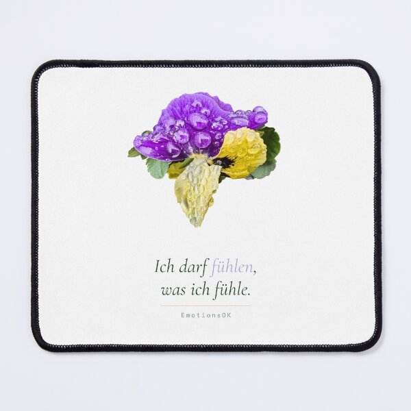 Item preview, Pansies with raindrops · I am allowed to feel designed and sold by EmotionsOK.
