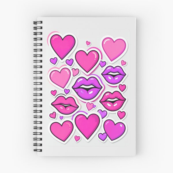 Item preview, Pink Love Hearts & Lips Aesthetic designed and sold by Creativ_Design.