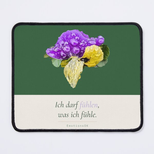 Item preview, Pansies with raindrops · I am allowed to feel designed and sold by EmotionsOK.