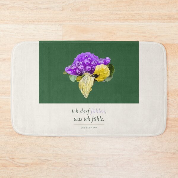 Item preview, Pansies with raindrops · I am allowed to feel designed and sold by EmotionsOK.