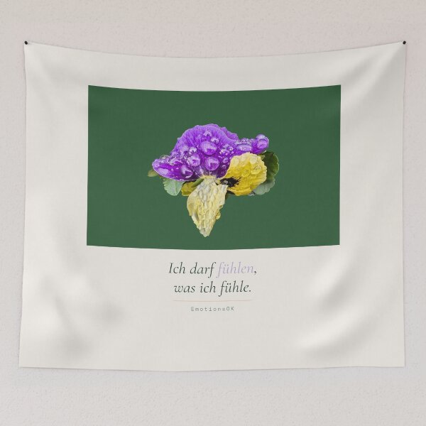 Item preview, Pansies with raindrops · I am allowed to feel designed and sold by EmotionsOK.