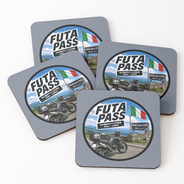 Item preview, Passo Della Futa Italy Motorcycle Sticker TShirt 03 designed and sold by OuterShellUK.