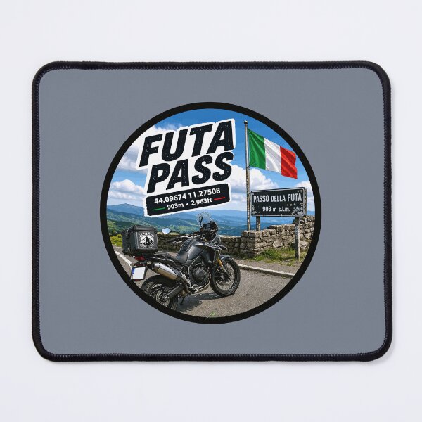 Item preview, Passo Della Futa Italy Motorcycle Sticker TShirt 03 designed and sold by OuterShellUK.
