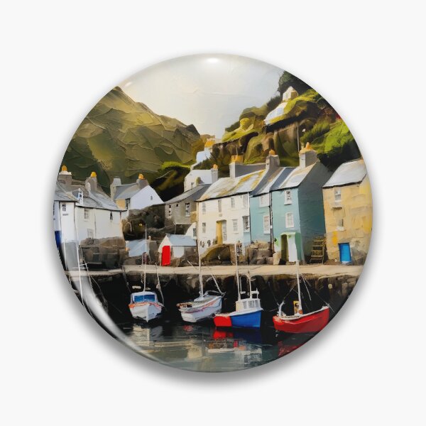 Item preview, Polperro village and harbour designed and sold by Island Art Studios.