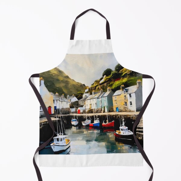Item preview, Polperro village and harbour designed and sold by Island Art Studios.