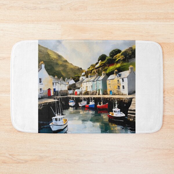Item preview, Polperro village and harbour designed and sold by Island Art Studios.