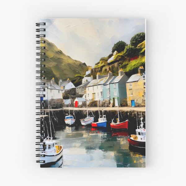 Item preview, Polperro village and harbour designed and sold by Island Art Studios.
