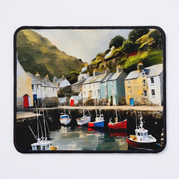 Item preview, Polperro village and harbour designed and sold by Island Art Studios.