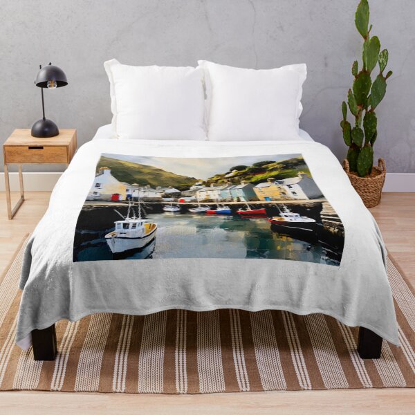 Item preview, Polperro village and harbour designed and sold by Island Art Studios.