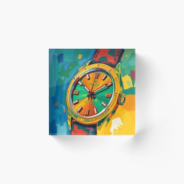 Aperçu de l'œuvre montre de luxe style peinture à l'huile multicolore créée et vendue par RAISC.