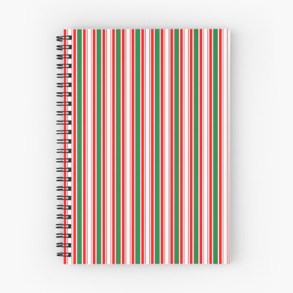Item preview, Christmas Vertical Stripes Seamless Pattern — Candy Cane Red, Green & White Pin Stripe designed and sold by Zaya_art.